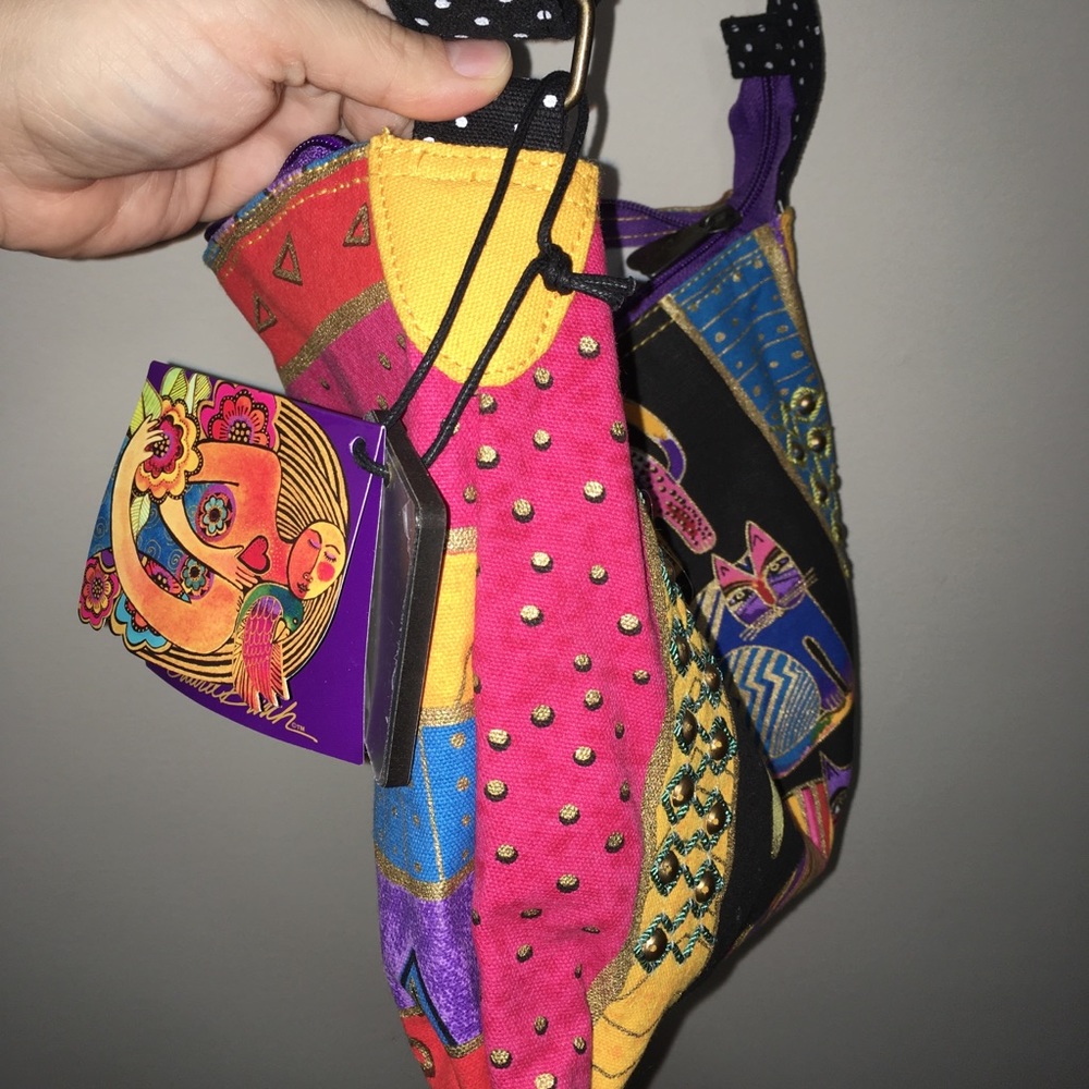 Laurel Burch Wild Cat Purse & Mirror - Picture 9 of 9